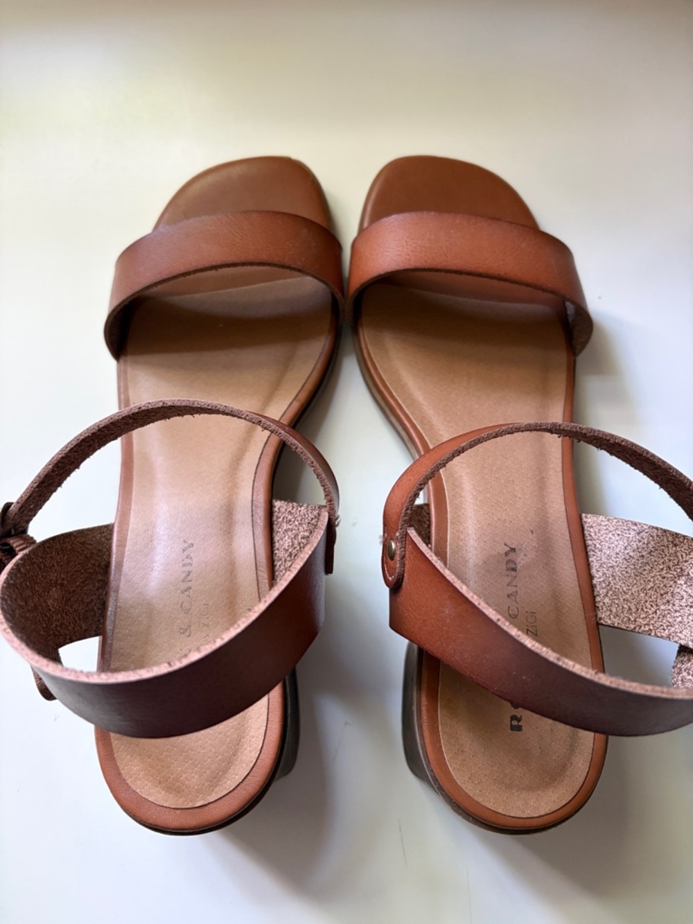 Brown Block Heel Strappy Sandals by Rock & Candy by ZiGi - Picture 8 of 8